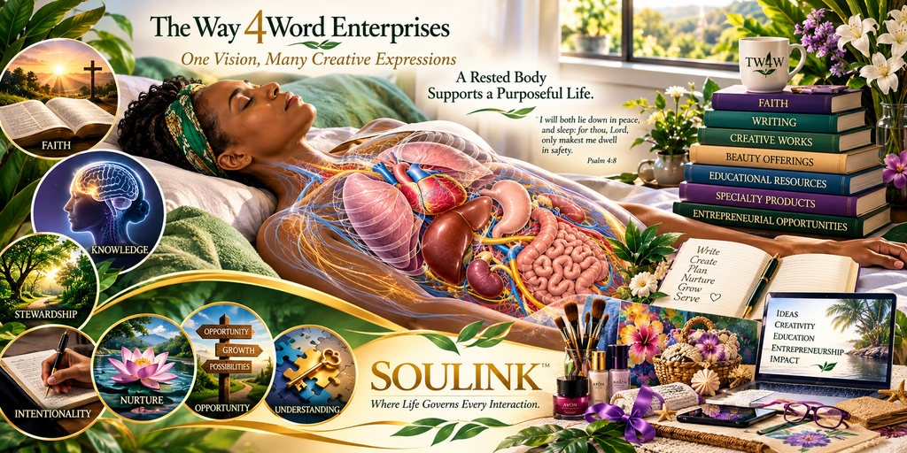 The Way 4Word Enterprises | One Vision, Many Creative Expressions Body at Rest and TW4W Entities